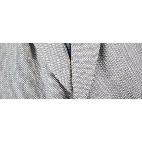 LANDS' END - MEN'S BEIGE SILK WOOL BLEND BLAZER JACKET - SIZE 42R - Picture 4 of 12